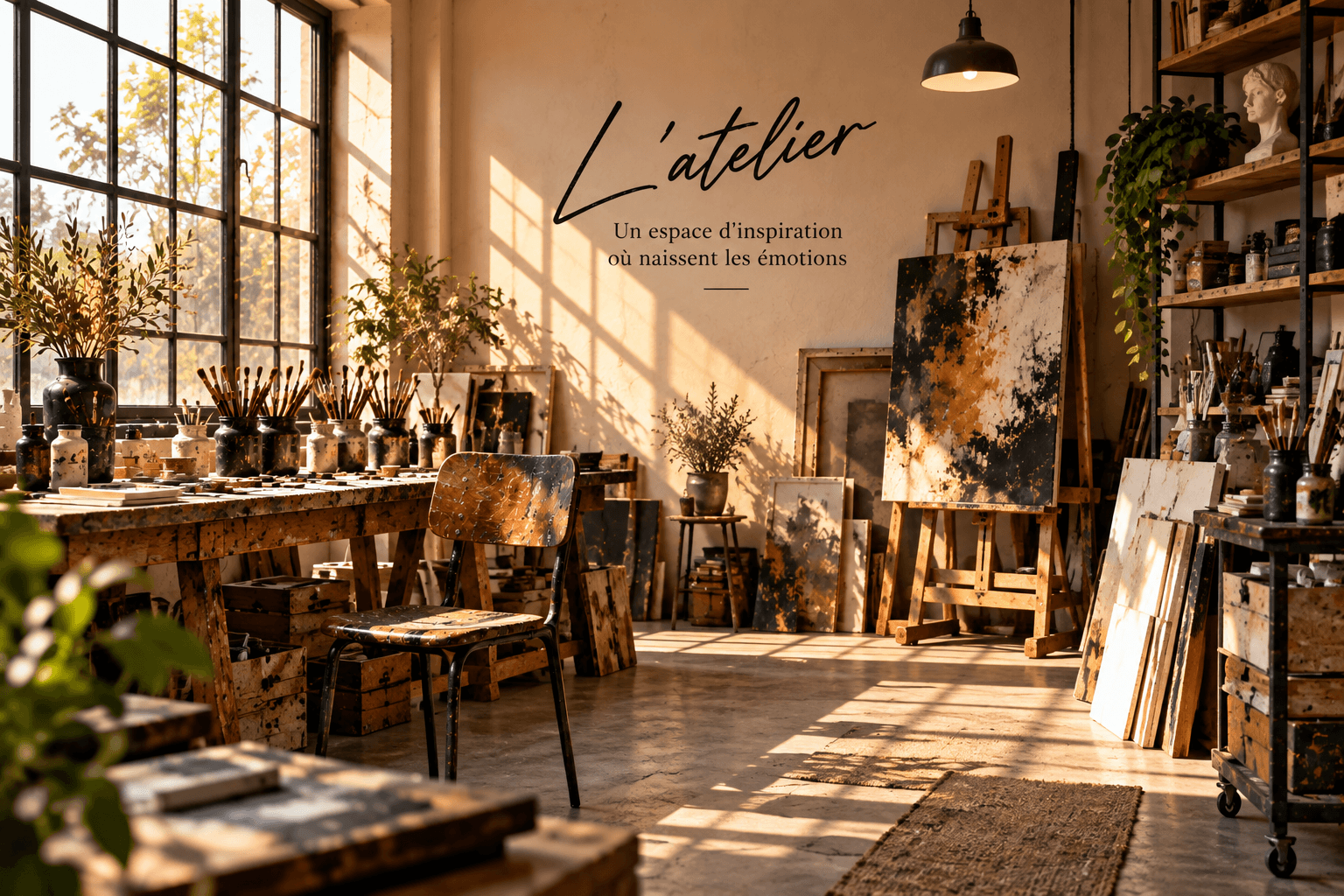 L'atelier — un espace d'inspiration où naissent les émotions