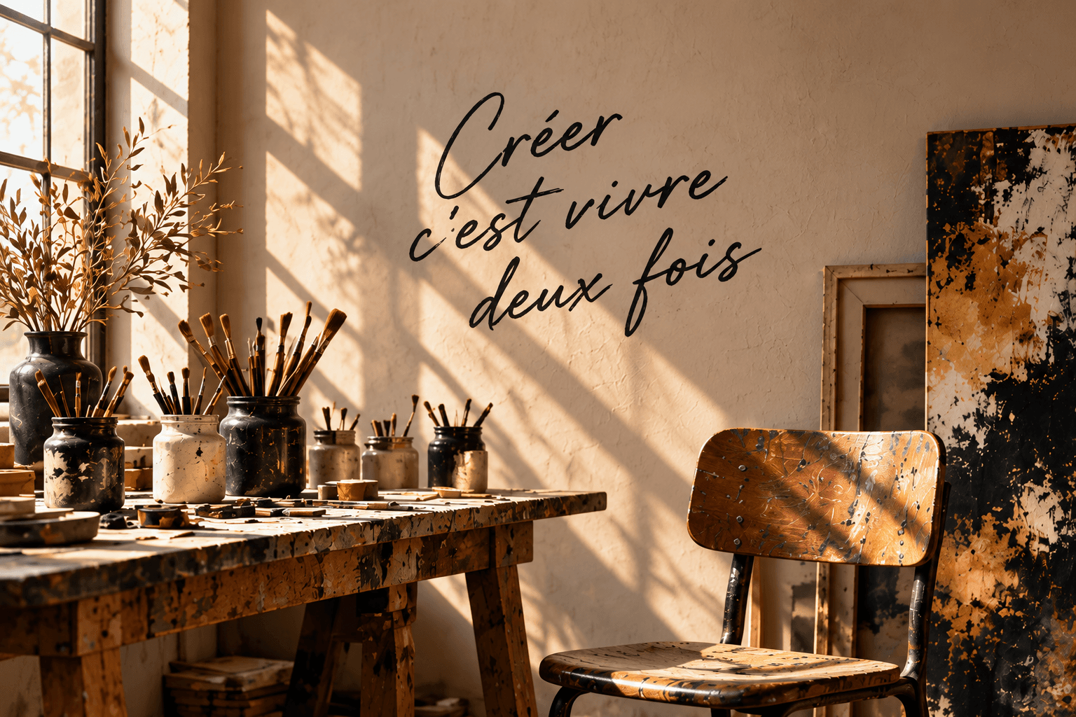 Dans l'atelier de l'artiste